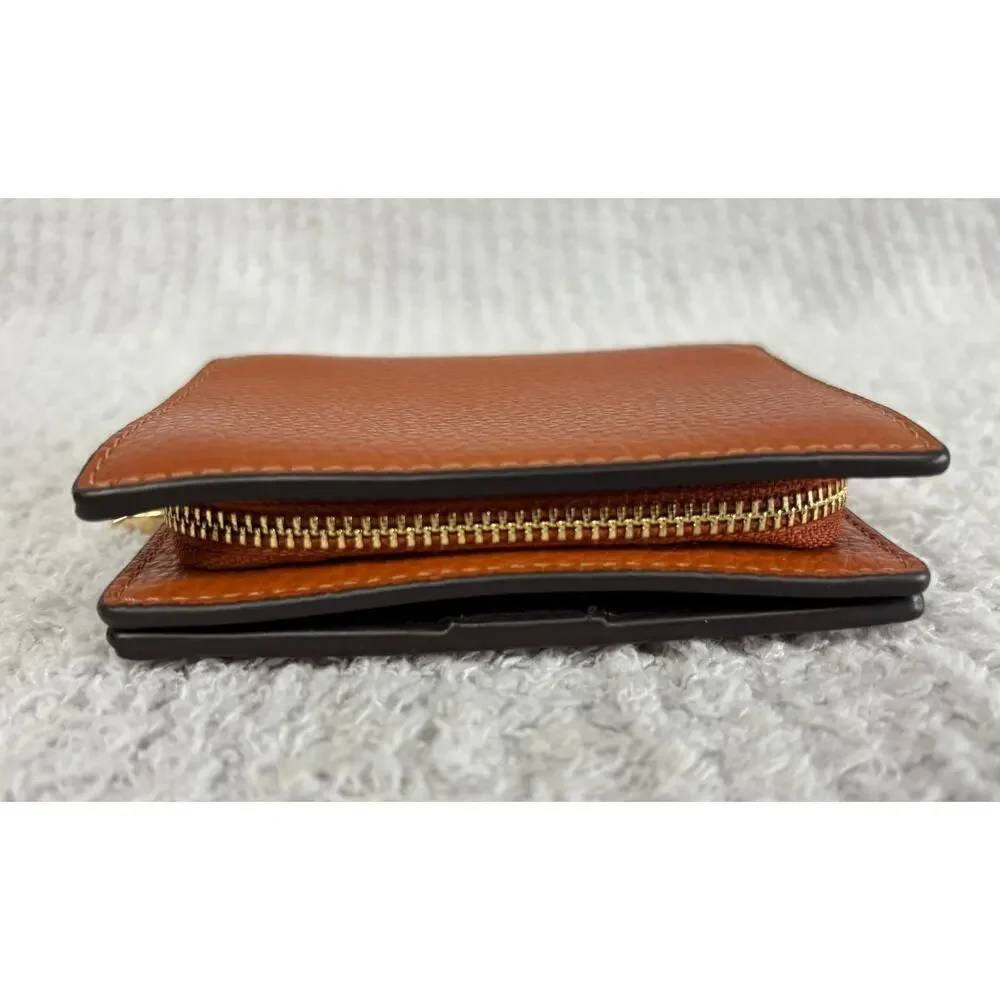 Coach Brown Leather Bifold Snap Wallet J2330 #76935 - Picture 5 of 8
